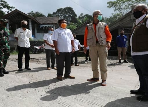 Ganjar Cek Perkembangan Situasi Lereng Merapi